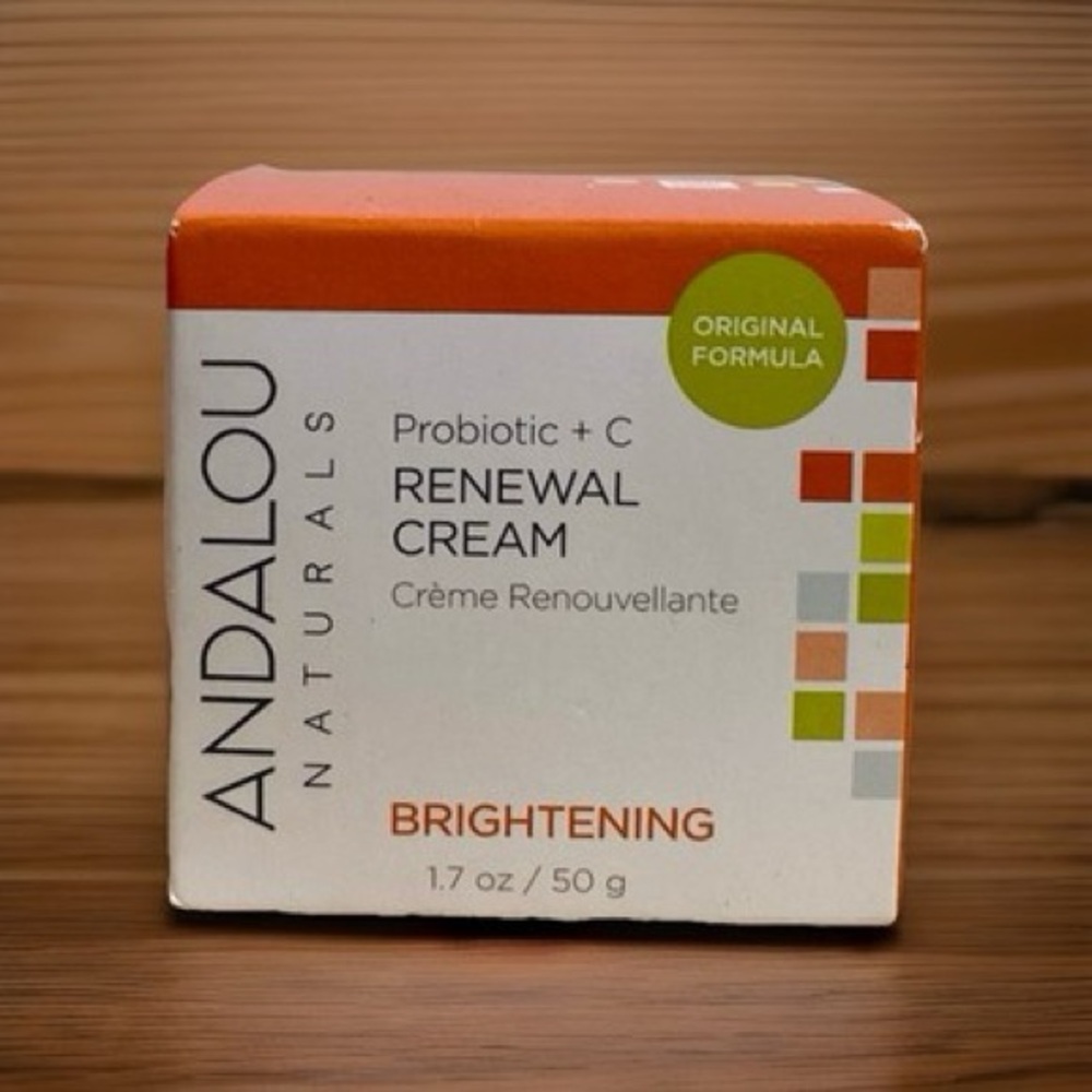 Andalou Naturals Renewal Cream Brightening Probiotic + C